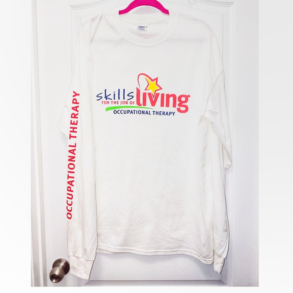 ``M25515 Occupational Therapy White Long-Sleeve Tee